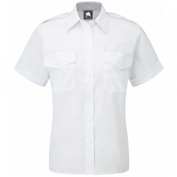 ORN Clothing The Classic 5850 Short Sleeve Pilot Blouse 65% Polyester / 35% Cotton 115gsm